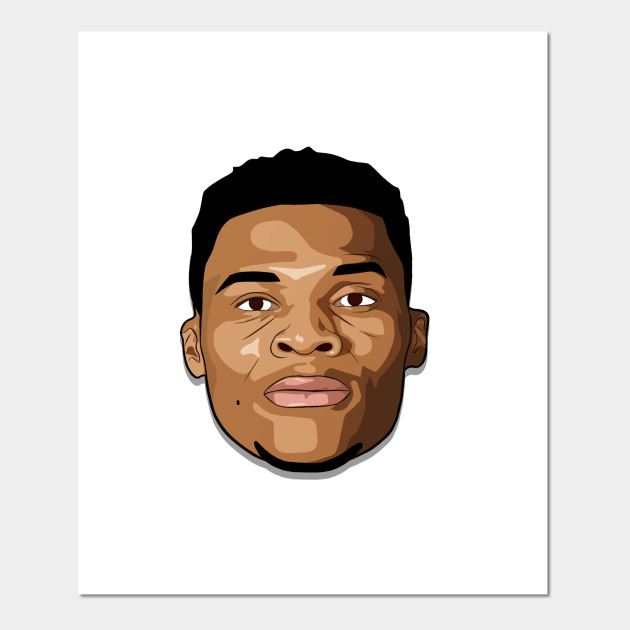 Russell Westbrook Cartoon - Russell Westbrook - Posters and Art Prints